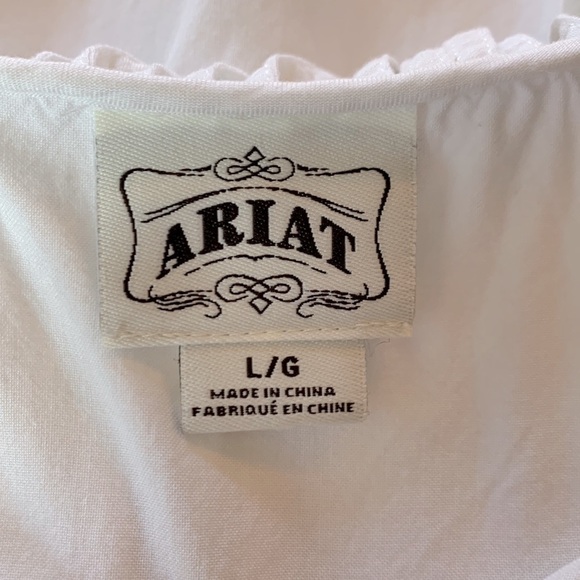 ARIAT large white dress with fringe - Picture 4 of 5